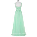 Grace Karin Ärmellos V-Ausschnitt Backless Chiffon Aquamarine Abendkleid GK000091-1